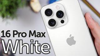 White iPhone 16 Pro Max is PERFECT! Unboxing, First Impressions & Color Review!