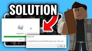 How to fix "Roblox Crash: An unexpected error occurred and Roblox needs to quit. We're sorry" 2023