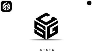 SCG Logo Design in Pixellab | Monogram Logo Design | Atulzalaedits