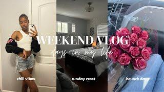 WEEKEND VLOG | Haunted house, hair & makeup grwm, Sunday reset | DylanAmiliya