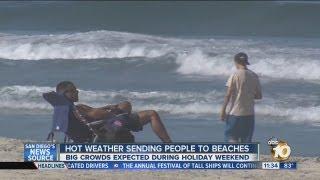 Crowds expected at beaches for holiday weekend