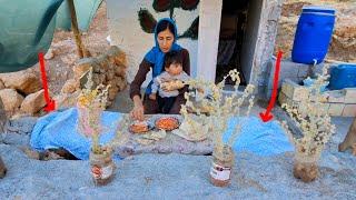 Maryam and the magic of creativity: Building a dining table in difficult conditions!