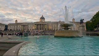 London's Iconic Trafalgar Square: A 4K Walk