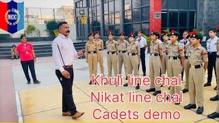 Ncc drill | khuli line  Nikat line  #ncc #video #trending #videos #viralvideo #drill #army