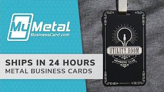 24 Hour Metal Business Cards - SHIPS QUICK | My Metal Business Card
