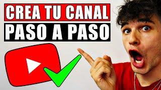  Cómo CREAR un CANAL de YOUTUBE 2024 (Tutorial Paso a Paso)  Desde CERO para GANAR DINERO y SUBS