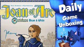 Joan of Arc Orleans Roll and Write   Daily Game Unboxing