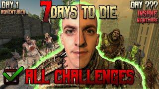 Fully Edited - I Took on Every Challenge in 7 Days to Die with Scaling Difficulty