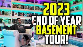 End of Year BASEMENT TOUR 2023 | Omnibus Library | Statue Display | Home Arcade