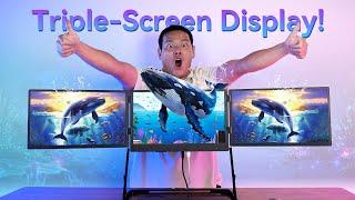 Game-Changing Triple-Screen Monitor! | QuadCreate TriCreate Review