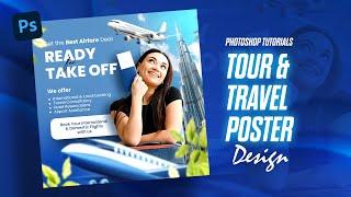 Tour and Travel Social Media Advertising Design in Photoshop