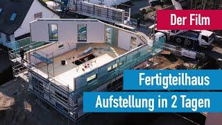 Fertigteilhaus - Aufstellung in 2 Tagen