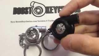 Boostnatics Electric Spinning Turbo Keychain with LED and Spooling + BOV Sounds - Version 4