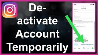 How To Deactivate Instagram Account Temporarily