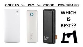 Best Power Bank? - Oneplus Vs PNY Vs Zoook