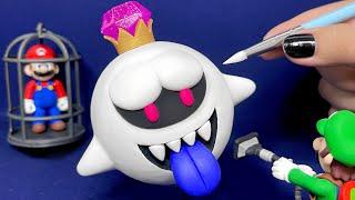 Making King Boo from Luigi’s Mansion | Polymer Clay