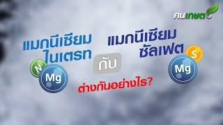 แมกนีเซียมไนเตรทกับแมกนีเซียมซัลเฟตต่างกันอย่างไร?