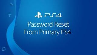 Сброс пароля из основной системы PS4