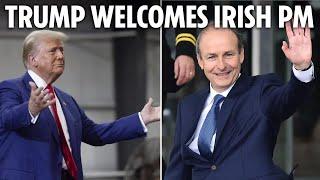 LIVE: Donald Trump welcomes Irish Taoiseach Micheal Martin to the White House