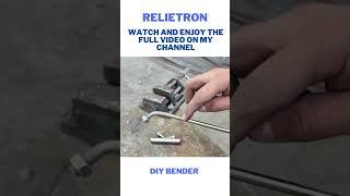 how to make manual rod bender |  bending metal machine with limiter | @relietron   #shorts