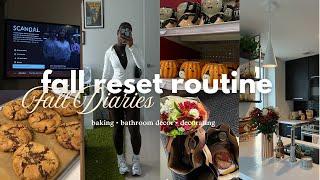 FALL RESET  decorate w/me, deep cleaning my apartment, closet clean out, organizing my life