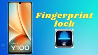 how to set fingerprint lock in vivo y100 5g  | Vivo y100 5g fingerprint lock setting | #fingerprint