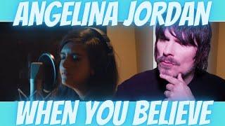 PRO SINGER'S first REACTION to ANGELINA JORDAN - WHEN YOU BELIEVE (Whitney Ft. Mariah Carey cover)