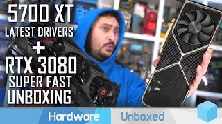 RTX 3080 Unboxing & RX 5700 XT Update vs. 2070 Super & 2060 Super