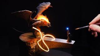 Fire Demon vs Old Man Diorama The Ultimate Diorama Showdown!