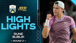 Rune v. Bublik Round 2 Highlights | Rolex Paris Masters 2024