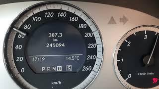 Mercedes C-klass (w204) 220cdi (170 hp) acceleration 0-150 km/h