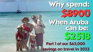 Caribbean VACATION with kids | ARUBA with family | Savings on travel | Travel hacks and tips 2024