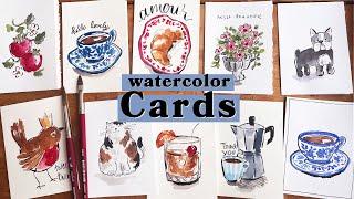 Want to make your own watercolor cards? Here’s how!