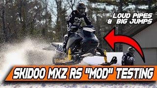 2023 SKIDOO MXZ 600 RS RACE SLED // SNOCROSS TESTING // VLOG