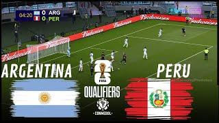 ARGENTINA vs PERÚ Eliminatorias Sudamericanas 2024 Partido Completo Simulación y Predicción