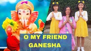 Easy dance for kids in Bollywood song | O my friend ganesha | TishaTashi | Mother daughters dance