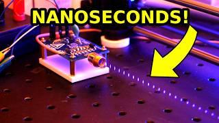 Nanosecond Laser! Over-driving the worlds most powerful visible Laser diode!