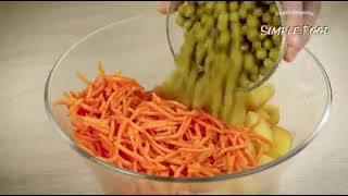 Картофельный салат с корейской морковью автор: рецепты simple food