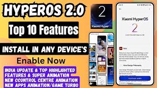 HyperOS 2.0 Top 10 Ai Features/Animation install in India No Root/Redmi, Xiaomi, POCO Device's
