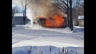 Minnesota cold gets brutal. Cutting the soap. Pouring ceramic molds. The neighbors garage burns.