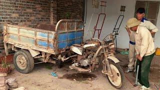 Abandoned Old 3-wheels Vehicle Restoration // Restore and Repair Broken Old Tricycles