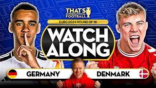 GERMANY vs DENMARK! LIVE EURO 2024 with Mark GOLDBRIDGE LIVE