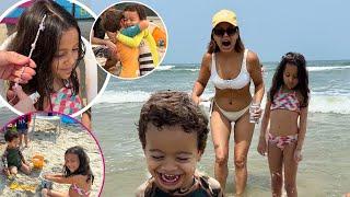 1 HORA de vlog da nossa viagem em familia para praia! Olha o que o Lian fez!