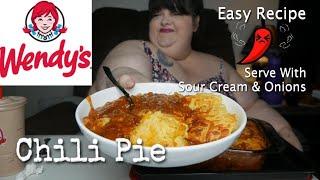 Wendy's Chili Pie Easy Recipe Eating Show