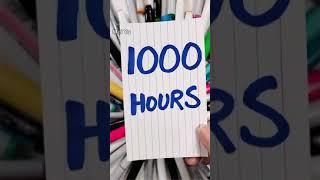 2022's Most Time-Consuming Video: My 10 Sec to 1000 Hour Art #shorts #artshorts #meiyu #1000hours