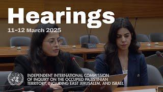 Kifeya Khraim & Witness #3 |  Public Hearings, COI Palestine, East Jerusalem & Israel, 11/03/2025