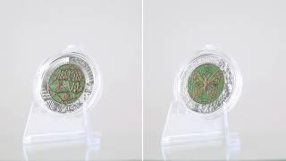 The Microcosm Silver Niobium Coin from Austria Special Uncirculated from EMK.com