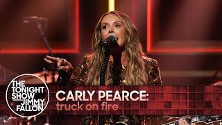 Carly Pearce: truck on fire | The Tonight Show Starring Jimmy Fallon