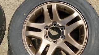 toyota sequoia  DIY wheel Paint, duplicolor bronze came through!