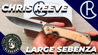 Нож Chris Reeve Large Sebenza 31 Inlay, Polished CPM MagnaCut, Titanium/Box Elder Handle, L31-1138